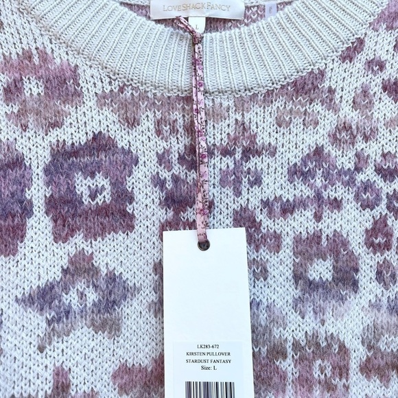 LoveShackFancy Kirsten Sweater Stardust - Picture 3 of 5